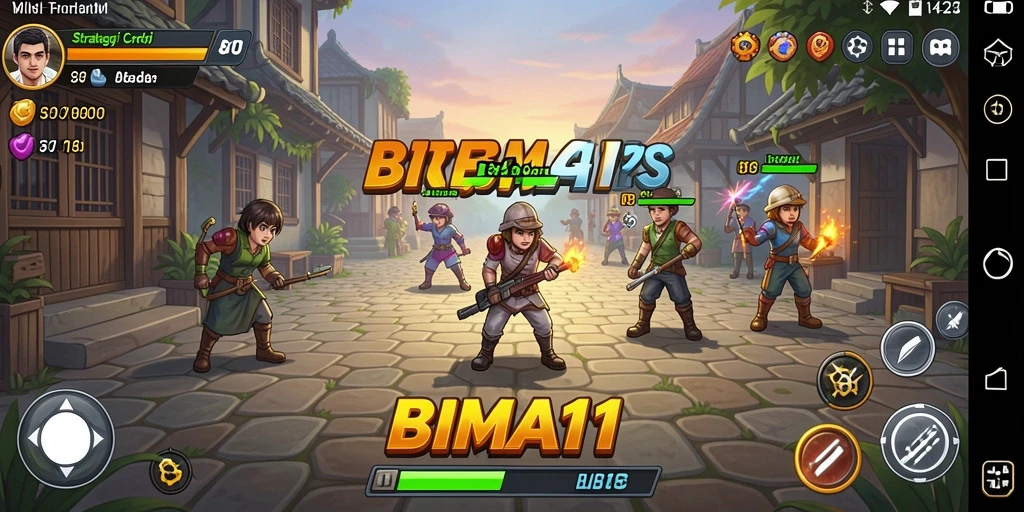 Tampilan seru dari gameplay BIMA11 yang penuh strategi.