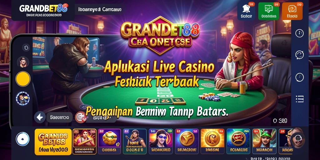 Tampilan gameplay Live Casino yang menarik di GRANDBET88.