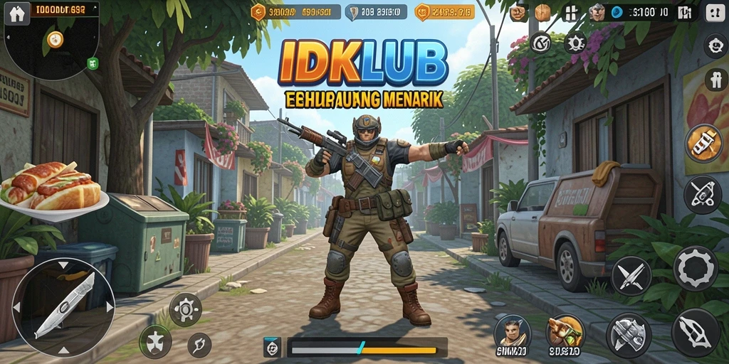 Screenshot gameplay IDKLUB menunjukkan serunya simulasi kehidupan.