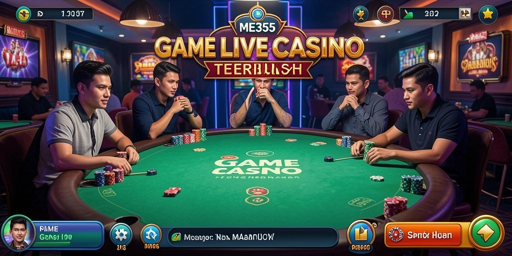 Gameplay Live Casino yang menegangkan dan interaktif di ME355.