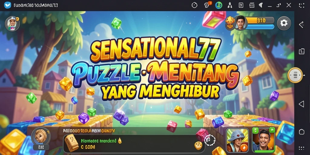 Tampilan gameplay SENSATIONAL77 dengan tantangan Puzzle menarik.